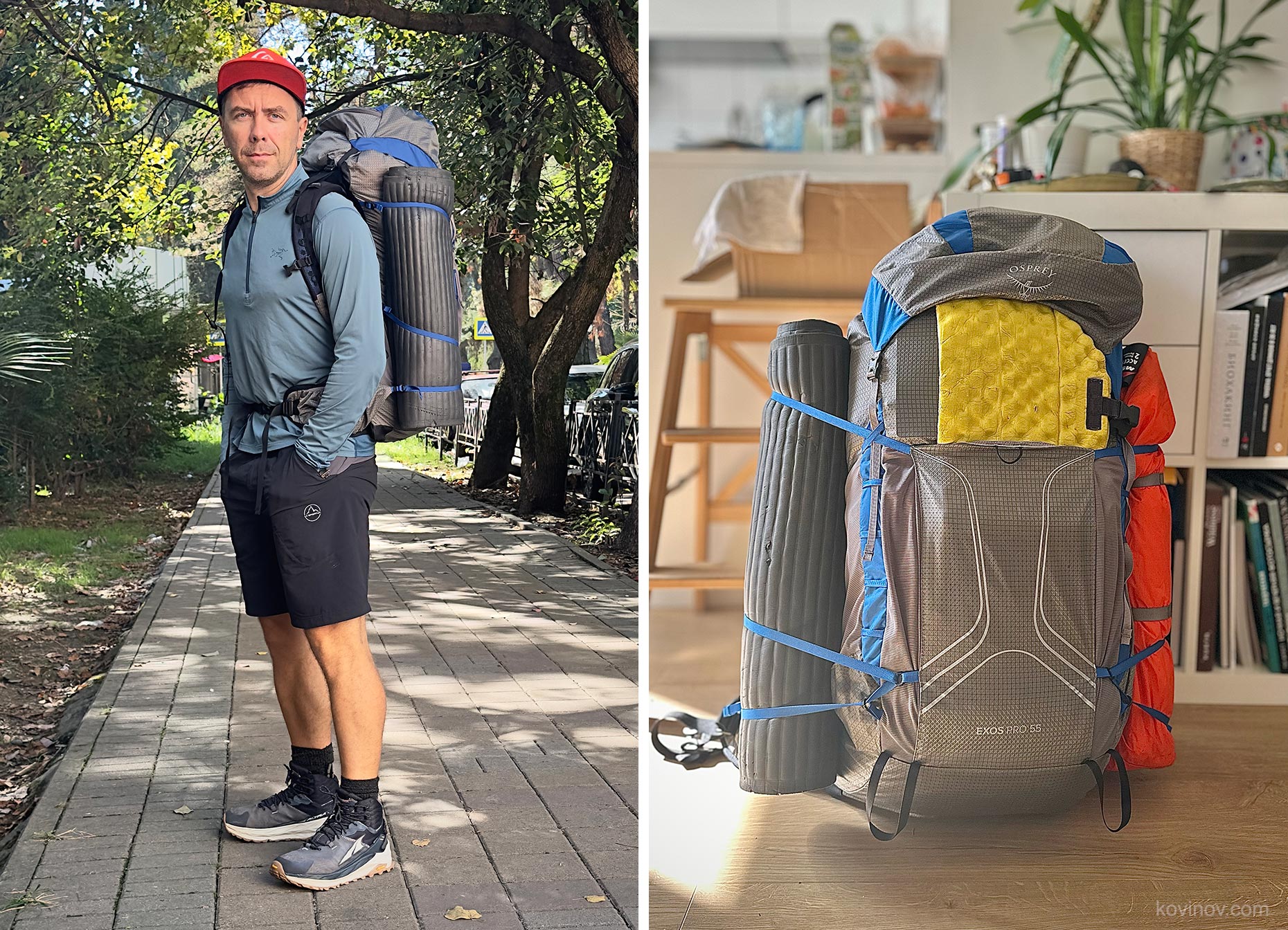 Рюкзак OSPREY Exos Pro 55 в поход готов!