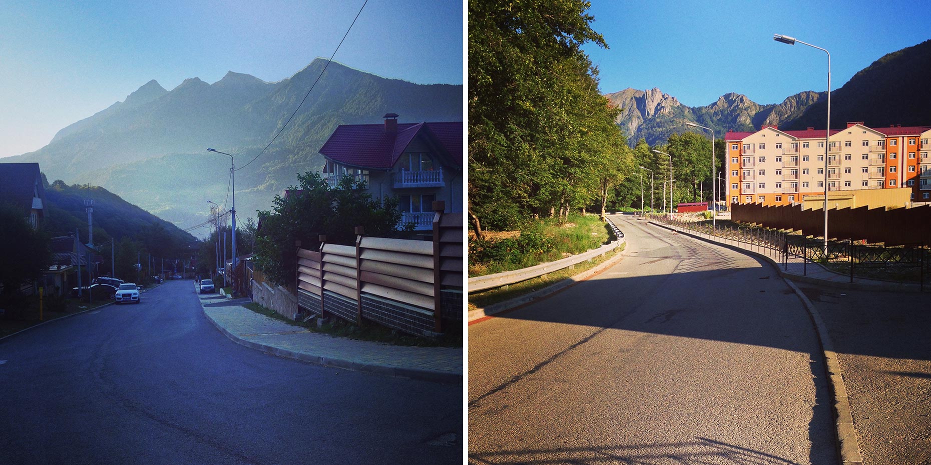 Утро в Красной Поляне